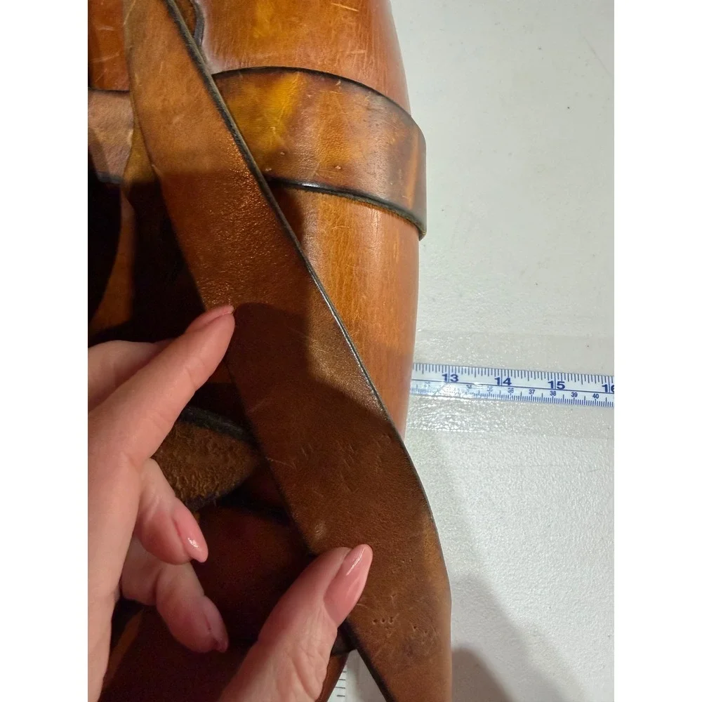 Handmade Leather Satchel Bag Unisex Medium Brown Western Boho Artisan Messenger‎